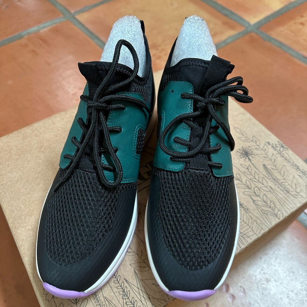GB Black and Green Athletic Sneakers